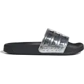 Adidas Muiltjes 'Adilette' zwart / zilver