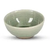 Salt & pepper Kom Cameo Green / Dark Brown 10,5 cm (Set van 4)