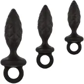 Cal Exotics - Silicone Anal Probe Kit - Anal Toys Buttplugs Zwart