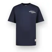 Vingino T-shirt met backprint donkerblauw Jongens Katoen Ronde hals Backprint - maat 152