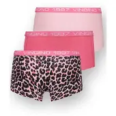 Vingino meisjes 3P hipsters basic print roze & zwart