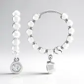Cavill - Zilveren Oorbellen 925 Sterling - 0,82 ct Cambodjaanse Zirkonen - 4mm Briljant - Geplatineerd - Elegante Bezelzetting
