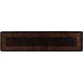 vidaXL Tapijt Runner MARSA Zwart 100 x 450 cm Polyester en PVC