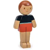 Tender Leaf Toys Popjes Familie - Caramel Vader - 4,90X3X9,70Cm - Hout - 3 Jaar