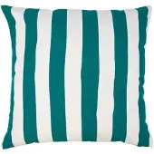 2lif Lef grote streep buitenkussen petrol 60x60cm