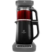 Karaca - Caysever Robotea Pro- 4 in 1- Engelse Versie - Theemaker-Space Grey-Sprekende Automatische waterkoker en filterkoffiezetapparaat, 2500 W, space gray, theemaker, ZONDER BLUETOOTH