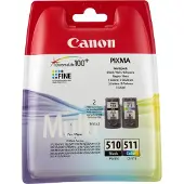 Canon Inktcartridge PG-510 / CL-511 Zwart + 3 kleuren Multipack