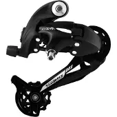 Sunrace Achterderailleur RDM57 7/8V lange kooi - directe en haak montage