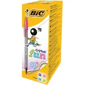 BIC Cristal Fun Balpen Kleurenassortiment 0,6 mm Breed 20 Stuks