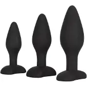 Calexotics - Silicone Anal Exerciser Kit - Anal Toys Buttplugs Zwart