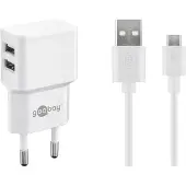 Goobay Dual Micro USB Charger Set (18 W)
