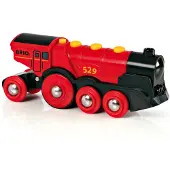 BRIO Mighty Red Action Locomotive (33592) Rood Kinderen