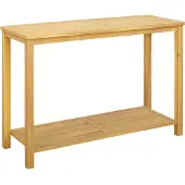 vidaXL Tuinkonsol, tafel, licht acaciahout, 110 x 40 x 75 cm
