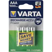 Varta 05703301404 1x4 Rechargeable Accu AAA Ready2Use NiMH 1000 mAh Micro