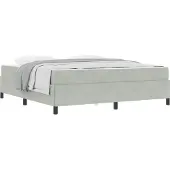 vidaXL - Bedframe - Lichtgrijs - 180 - x - 200 - cm - Stof