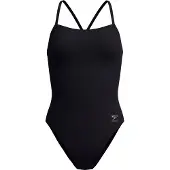 Speedo Fl Solid V-back 2.0 Swimsuit Zwart UK 32 Vrouw