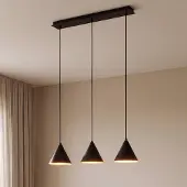 TK Lighting Hanglamp Cono, dimbaar, zwart, Woon-/ Eetkamer, metaal, Modern, hanglamp
