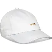 BOSS Pet van katoenen twill met metalen logodetail