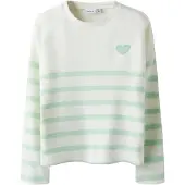 Name it Trui 'NKFLine' pastelgroen / wit