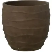 J-Line bloempot Golf + Buiten zand - steen - bruin - large