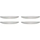 Hubsch Glazen borden ø20cm - set van 12 stuks