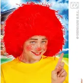 Widmann - Rode clown pruik voor kinderen
