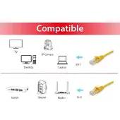 Equip CAT6a UTP kabel 1 meter Geel