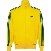 Adidas Sweatvest 'Firebird' geel / donkergroen