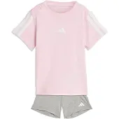 Adidas Trainingspak 'Essentials' grijs gemêleerd / rosa / wit