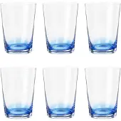 Broste Copenhagen Hue glazen 30cl blauw set van 6 stuks - 14496251
