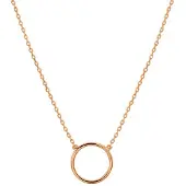 The Jewelry Collection Roségoud Collier rondje 0 4401256