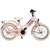 Kyoso Kinderfiets 16" Blossom Breeze met remnaaf - mat roze