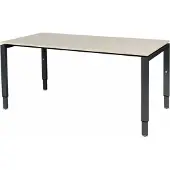 Schaffenburg Verstelbaar Bureau - Domino 160x90 robson - zwart frame