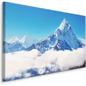 Karo-art Schilderij - Mount Everest, machtige Berg, Premium Print
