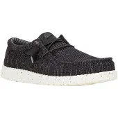 HeyDude Instappers Heren Wally Stretch Zwart Mesh Maat 41