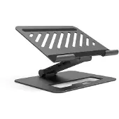 Port Designs PORT Connect 901108DOCK-EU - Verstelbare Laptopstandaard met USB-C Dockingstation 85W - Dual 4K HDMI