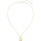 BOSS Goudkleurige ketting met hartvormige hanger