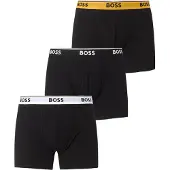 BOSS Boxershorts 'Power' pastelblauw / curry / zwart / wit