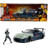 Jada Naruto Kakashi Hatake 2009 Mazda Rx-7 1:24 Vehicle Grijs Kinderen