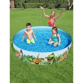 Bestway Fill N Fun Dinosaur Round Pool Blauw 930 Liters