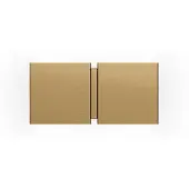 Wever & Ducre Wandlamp CG Square, crème / amber, Woon-/ Eetkamer, metaal, Modern, wandlamp