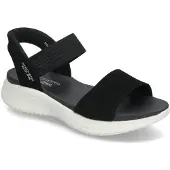 SKECHERS Dames Slip-ins Ultra Flex 3.0 Summerville Zwarte sandalen (41), 3 tot 5 cm, Geen, Casual 119804