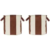 OYOY Kara opbergmand medium Ø32x32 cm 2-pack Nutmeg