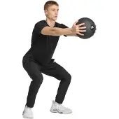 Adidas Sportbroek 'Tech Apparel' lichtgrijs / zwart