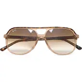 Ray-Ban Bill RB2198 129251 gepolijst havana op transparant bruin lichtbruin gradiënt zonnebril
