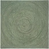 vidaXL Vloerkleden Olijfgroen 240 x 240 cm Jute