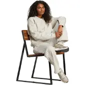 Adidas Sportbroek lichtgrijs / wit