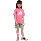 Adidas Trainingspak grijs / lichtroze / wit
