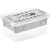 Keeeper Henri PP (Polypropeen) Opbergdoos 5 L Met deksel Grijs 29 x 14 cm