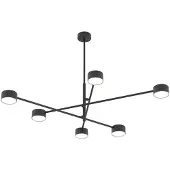 Emibig Hanglamp NATSU, zwart, 6x GX53, 10W, metaal, afmetingen: 56x84x80 cm, IP20,